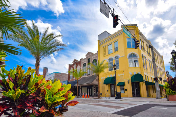 Downtown Street in historic Ocala, Florida.